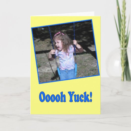 Grappig Gelukkige Verjaardagskaart "Ik zie oude me Kaart (Voorkant)