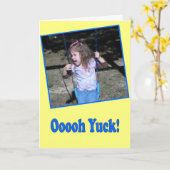 Grappig Gelukkige Verjaardagskaart "Ik zie oude me Kaart (Gele Bloem)