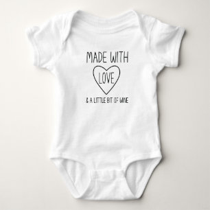 Grappig Gemaakt met liefde Pasgeboren Baby Gift Romper