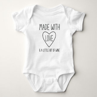 Grappig Gemaakt met liefde Pasgeboren Baby Gift Romper