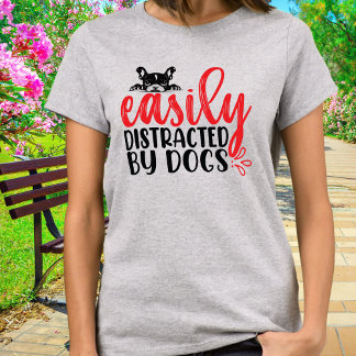 Grappig Gemakkelijk Afgeleid door Franse Bulldogs T-shirt