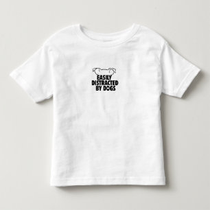 grappig gemakkelijk afgeleid door honden, cadeau v kinder shirts