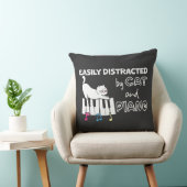 Grappig Gemakkelijk Afgeleid door Kat en Piano Muz Kussen (Stoel)