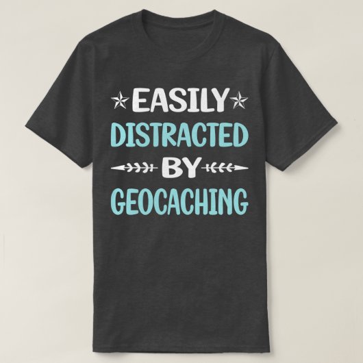 Grappig gemakkelijk verstoord door Geocaching Geoc T-shirt (Design voorkant)