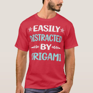 Grappig gemakkelijk verstoord door origami t-shirt