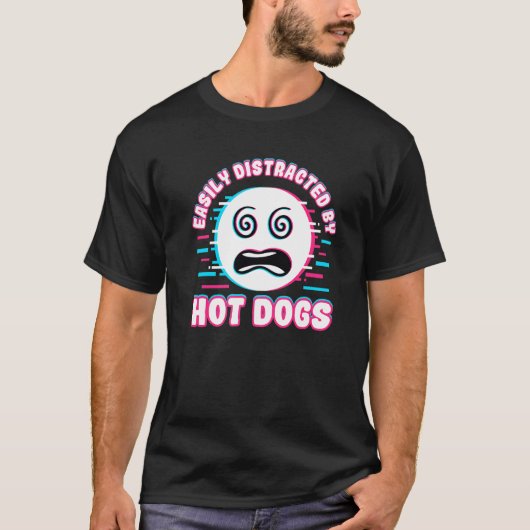 Grappig, gemakkelijk verstoord door warme honden s t-shirt (Voorkant)