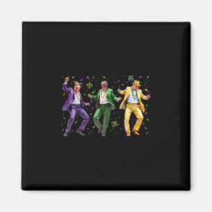 Grappig Gemaskerd Trump Dans Mardi Gras New Orlean Magneet