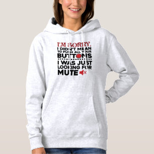 Grappig gemeen om al je Buttonnen te duwen knevel Hoodie