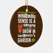 Grappig gemeenschappelijk gevoel is een ventilator keramisch ornament (Rechts)