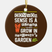 Grappig gemeenschappelijk gevoel is een ventilator keramisch ornament (Voorkant)