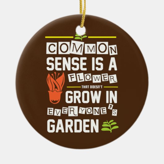 Grappig gemeenschappelijk gevoel is een ventilator keramisch ornament (Voorkant)