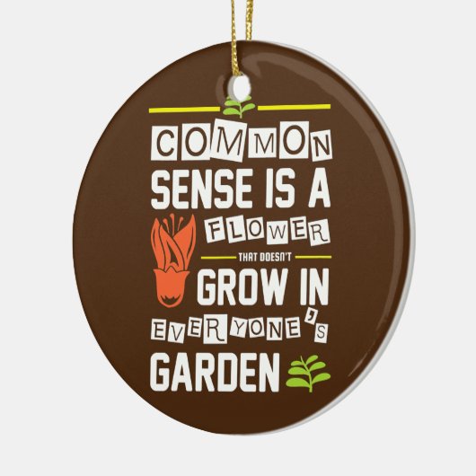 Grappig gemeenschappelijk gevoel is een ventilator keramisch ornament (Links)