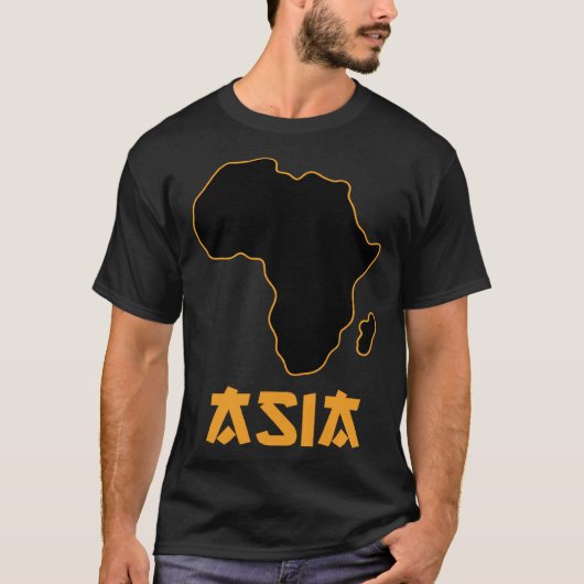 Grappig gemengd Afrika Azië 4 T-shirt (Voorkant)