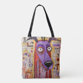 Grappig Gemengde Media Hond Dier Huisdier Tote Bag (Achterkant)