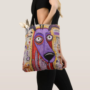 Grappig Gemengde Media Hond Dier Huisdier Tote Bag