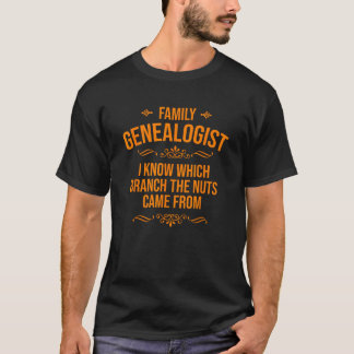 Grappig genealogiegeschenk Schattigee geschiedenis T-shirt
