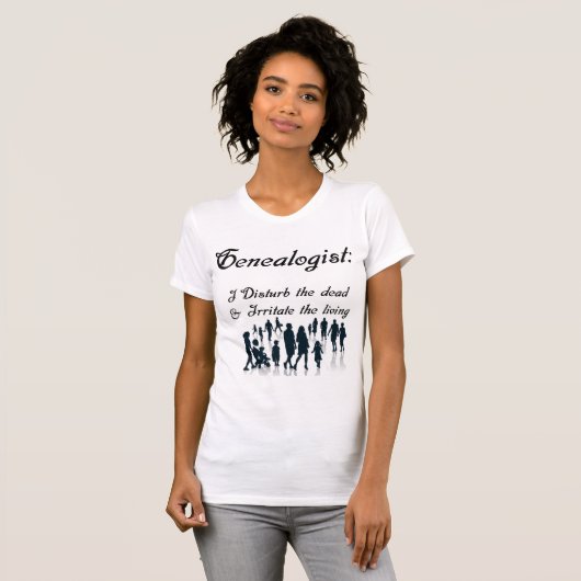 Grappig Genealogistisch Shirt (Voorkant volledig)