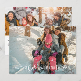 Grappig genoeg is de Calm Holiday-fotokaart niet w Feestdagenkaart