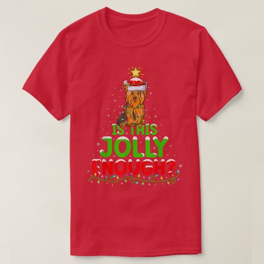 Grappig genoeg is dit Jolly genoeg Yorkshire Terri T-shirt (Design voorkant)