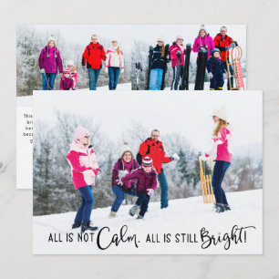 Grappig genoeg is er geen Calm Holiday Photo Card Feestdagenkaart