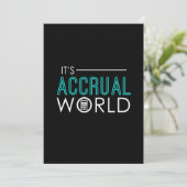Grappig genoeg is het Accrual World Accountants CP Kaart (Staand voorkant)