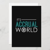 Grappig genoeg is het Accrual World Accountants CP Kaart (Voorkant / Achterkant)