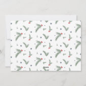 Grappig genoeg is het geen kalm foto-kerstscript. feestdagenkaart (Achterkant)