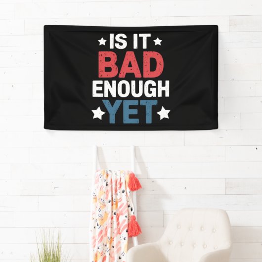 Grappig genoeg is het slecht genoeg, maar patriott spandoek (Insitu)