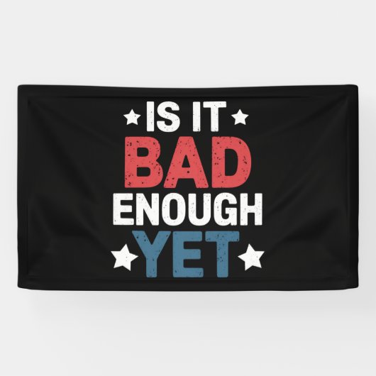 Grappig genoeg is het slecht genoeg, maar patriott spandoek (Horizontaal)