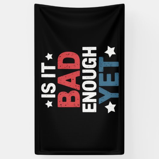 Grappig genoeg is het slecht genoeg, maar patriott spandoek (Verticaal)