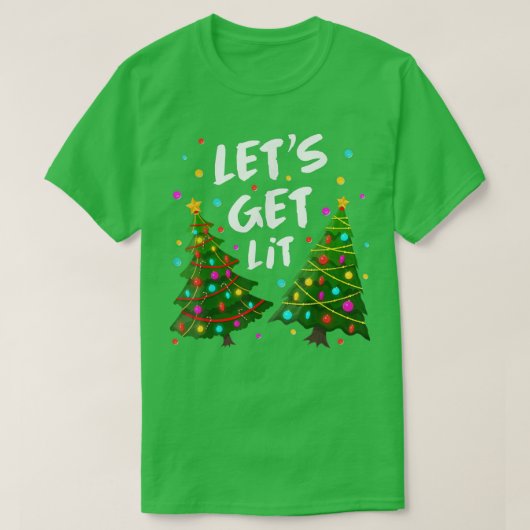 Grappig genoeg kerstboomverlichting. t-shirt (Design voorkant)