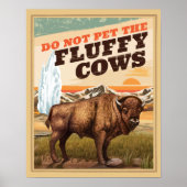 Grappig genoeg niet om de fluffy Koe Bison te pakk Poster (Voorkant)