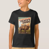 Grappig genoeg niet om de fluffy Koe-bizons te ete T-shirt (Voorkant)