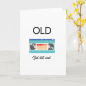 Grappig genoeg, ouderdom, maar kool, retro-band kaart (Gele Bloem)