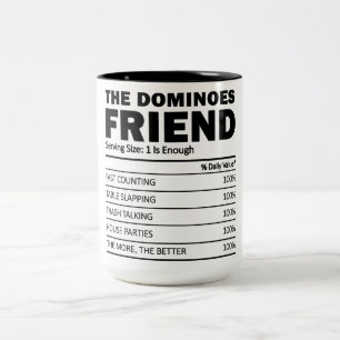 Grappig genoeg zijn de "Always Dominoes Friend Nut Tweekleurige Koffiemok
