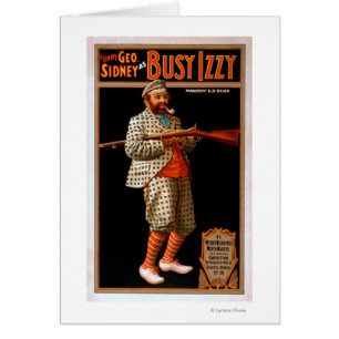 Grappig Geo. Sidney as Busy Izzy Theater Poster