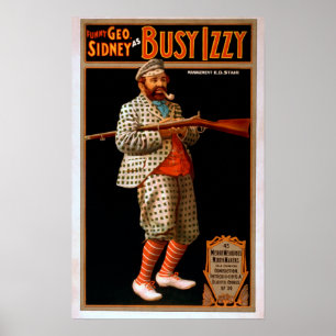 Grappig Geo. Sidney as Busy Izzy Theater Poster
