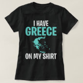 Grappig geografisch leraar dat ik Griekenland heb  T-shirt (Design voorkant)