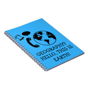 Grappig geografisch notitieboek