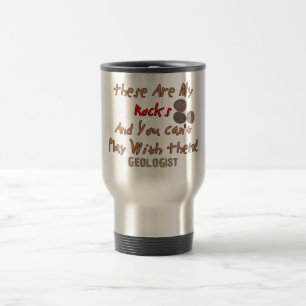 Grappig geoloog Gifts "Dit zijn mijn rotsen" Reisbeker