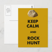 Grappig Geoloog Gifts "Hou kalm en...." Briefkaart (Voorkant / Achterkant)