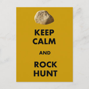 Grappig Geoloog Gifts "Hou kalm en...." Briefkaart