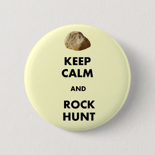 Grappig Geoloog Gifts "Hou kalm en...." Ronde Button 5,7 Cm (Voorkant)
