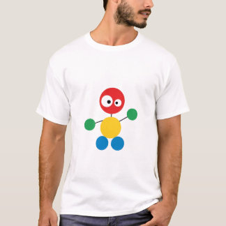 Grappig Geometrisch Personage - Abstracte Primaire T-shirt