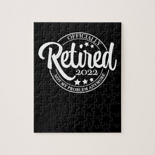 Grappig gepensioneerd 2022 niet meer mijn probleem legpuzzel (Verticaal)
