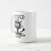 Grappig Gepensioneerd 2025 Niet meer mijn probleem Koffiemok (Voorkant links)