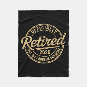 Grappig Gepensioneerd 2026 Niet Mijn Probleem Meer Fleece Deken