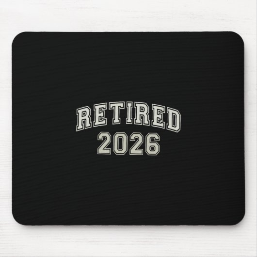 Grappig Gepensioneerd 2026 Universiteit Ik Ben Kla Muismat (Voorkant)
