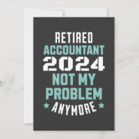 Grappig gepensioneerd accountant pensioen 2024 met