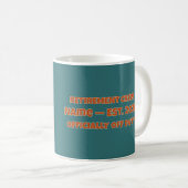 Grappig Gepensioneerd Eend Gepersonaliseerd Pensio Koffiemok (Voorkant rechts)